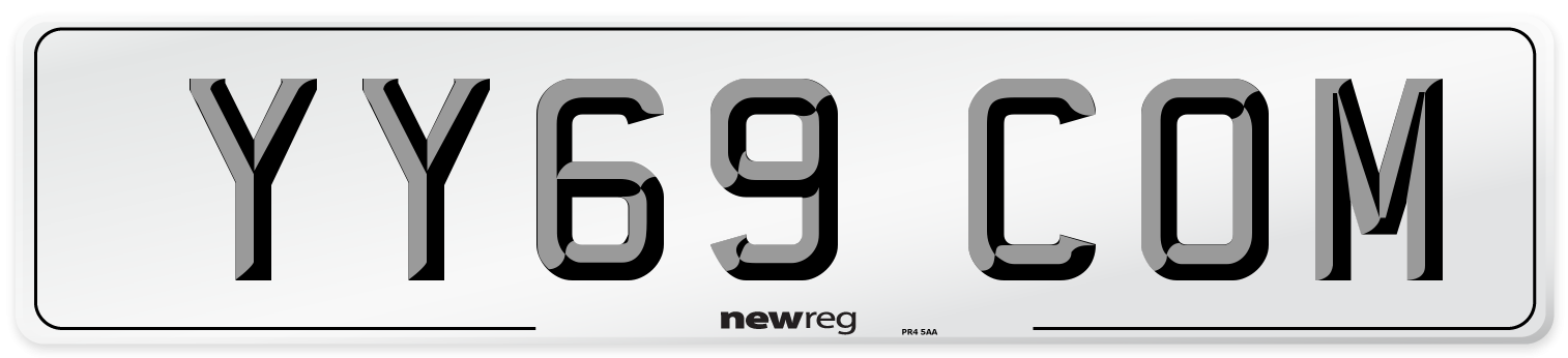 YY69 COM Number Plate from New Reg